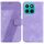 Per Honor X8c 4G Custodia per telefono in pelle goffrata a sette forme (viola) Per Honor X8c 4G Custodia per telefono in pelle goffrata a sette forme (viola)