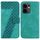 Per OPPO Reno13 F 4G / 5G Custodia per telefono in pelle goffrata a sette forme (verde) Per OPPO Reno13 F 4G / 5G Custodia per telefono in pelle goffrata a sette forme (verde)