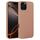 Per iPhone 16 Pro Custodia in silicone con trama intrecciata (marrone)