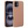 Per iPhone 16 Custodia in silicone con trama intrecciata (marrone)