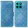 Per Honor X8c 4G Custodia per telefono in pelle con fibbia magnetica colorata (blu) Per Honor X8c 4G Custodia per telefono in pelle con fibbia magnetica colorata (blu)