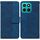 Per Honor X8c 4G Custodia per telefono in pelle con motivo geometrico in rilievo (blu) Per Honor X8c 4G Custodia per telefono in pelle con motivo geometrico in rilievo (blu)