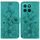 Per Honor X8c 4G Custodia per telefono in pelle goffrata Lily (verde)