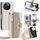 Per Tecno Pova 6 Neo 5G / Spark 30 5G Custodia a tracolla in pelle con texture Litchi (bianca) Per Tecno Pova 6 Neo 5G / Spark 30 5G Custodia a tracolla in pelle con texture Litchi (bianca)