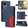Per vivo V50 5G Custodia per telefono in pelle con chiusura a scatto bicolore globale (blu) Per vivo V50 5G Custodia per telefono in pelle con chiusura a scatto bicolore globale (blu)