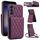 Per Samsung Galaxy S25+ 5G YM015 Crossbody Rhombic Card Bag RFID Custodia per telefono (viola scuro) Per Samsung Galaxy S25+ 5G YM015 Crossbody Rhombic Card Bag RFID Custodia per telefono (viola scuro)