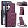Per Samsung Galaxy S25 Ultra 5G YM015 Crossbody Rhombic Card Bag RFID Custodia per telefono (viola scuro) Per Samsung Galaxy S25 Ultra 5G YM015 Crossbody Rhombic Card Bag RFID Custodia per telefono (viola scuro)