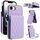 Per iPhone 16e YM015 Borsa a tracolla con rombi e porta carte RFID Custodia per telefono (viola chiaro) Per iPhone 16e YM015 Borsa a tracolla con rombi e porta carte RFID Custodia per telefono (viola chiaro)