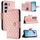 Per Tecno Camon 40 Pro 4G Custodia in pelle con texture rombica e cordino (rosa corallo) Per Tecno Camon 40 Pro 4G Custodia in pelle con texture rombica e cordino (rosa corallo)