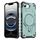 Per iPhone 16e Straship MagSafe TPU Hybrid PC Phone Case (verde notte)