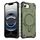 Per iPhone 16e Straship MagSafe TPU Hybrid PC Phone Case (verde militare)