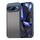 Per Google Pixel 9 Pro Fan Dun Series TPU Hybrid PC Custodia per telefono glassata (blu)