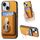 Per iPhone 15 Plus Retro Folding Ring Holder Card Bag MagSafe Custodia per telefono (giallo) Per iPhone 15 Plus Retro Folding Ring Holder Card Bag MagSafe Custodia per telefono (giallo)