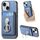 Per iPhone 15 Plus Retro Folding Ring Holder Card Bag MagSafe Custodia per telefono (blu) Per iPhone 15 Plus Retro Folding Ring Holder Card Bag MagSafe Custodia per telefono (blu)