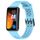 Per cinturino in silicone traspirante tinta unita Huawei Band 8 (azzurro)