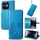 Custodia per telefono in pelle con fibbia in rilievo con chiusura a quattro foglie per Ulefone Note 16 Pro (blu) Custodia per telefono in pelle con fibbia in rilievo con chiusura a quattro foglie per Ulefone Note 16 Pro (blu)