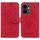Per OPPO Reno13 F 4G / 5G Custodia in pelle goffrata con motivo a farfalla rosa (rosso) Per OPPO Reno13 F 4G / 5G Custodia in pelle goffrata con motivo a farfalla rosa (rosso)
