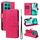 Per Honor X8C 4G Custodia per telefono in pelle con motivo in rilievo albero e gatto (rosso rosa) Per Honor X8C 4G Custodia per telefono in pelle con motivo in rilievo albero e gatto (rosso rosa)