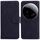 Per Xiaomi 15 Ultra Skin Feel Custodia in pelle Flip Color Pure (Nero)