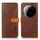 Per Xiaomi 15 Ultra KHAZNEH Custodia in pelle con texture in pelle di mucca (marrone)