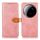 Per Xiaomi 15 Ultra KHAZNEH Custodia in pelle con texture in pelle di mucca (oro rosa)