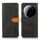 Per Xiaomi 15 Ultra KHAZNEH Custodia in pelle con texture in pelle di mucca (nera)