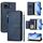 Per Asus Zenfone 12 Ultra Multi-Card Slots Zipper Wallet Custodia in pelle per telefono (blu) Per Asus Zenfone 12 Ultra Multi-Card Slots Zipper Wallet Custodia in pelle per telefono (blu)