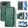 Per Asus Zenfone 12 Ultra Multi-Card Slots Zipper Wallet Custodia in pelle per telefono (verde) Per Asus Zenfone 12 Ultra Multi-Card Slots Zipper Wallet Custodia in pelle per telefono (verde)