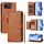 Per Asus Zenfone 12 Ultra Multi-Card Slots Zipper Wallet Custodia in pelle per telefono (marrone) Per Asus Zenfone 12 Ultra Multi-Card Slots Zipper Wallet Custodia in pelle per telefono (marrone)