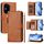 Per Honor 400 Multi-Card Slots Zipper Wallet Custodia in pelle per telefono (marrone) Per Honor 400 Multi-Card Slots Zipper Wallet Custodia in pelle per telefono (marrone)