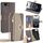 Per iPhone 16e Custodia a tracolla in pelle con texture Litchi (grigio)