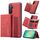 Per Samsung Galaxy A26 5G DG.MING M1 Series Portafoglio multi-carta a 3 ante + custodia magnetica per telefono (rosso) Per Samsung Galaxy A26 5G DG.MING M1 Series Portafoglio multi-carta a 3 ante + custodia magnetica per telefono (rosso)