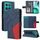 Per Honor X8C 4G Custodia per telefono in pelle con cerniera bicolore globale (blu) Per Honor X8C 4G Custodia per telefono in pelle con cerniera bicolore globale (blu)