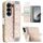 Per Samsung Galaxy Z Fold6 VIETAO Custodia per telefono in pelle colorata integrata con cinturino elastico (rosa) Per Samsung Galaxy Z Fold6 VIETAO Custodia per telefono in pelle colorata integrata con cinturino elastico (rosa)