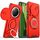 Per Honor X60 Pro Custodia per telefono con supporto ad anello scorrevole Camshield (rosso)