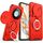 Per Honor X60 Custodia per telefono con supporto ad anello scorrevole Camshield (rosso) Per Honor X60 Custodia per telefono con supporto ad anello scorrevole Camshield (rosso)