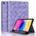 Per iPad 2025/2022 Custodia per tablet intelligente in pelle goffrata a rombo (viola) Per iPad 2025/2022 Custodia per tablet intelligente in pelle goffrata a rombo (viola)