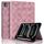 Per iPad Air 13 2025 / 2024 / Pro 12.9 Custodia per tablet intelligente in pelle goffrata a rombo (rosa) Per iPad Air 13 2025 / 2024 / Pro 12.9 Custodia per tablet intelligente in pelle goffrata a rombo (rosa)