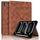 Per iPad Air 13 2025 / 2024 / Pro 12.9 Custodia per tablet intelligente in pelle goffrata a rombo (marrone)