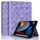Per iPad Air / Air 2 / 9.7 2017 / 2018 Custodia per tablet intelligente in pelle goffrata a rombo (viola) Per iPad Air / Air 2 / 9.7 2017 / 2018 Custodia per tablet intelligente in pelle goffrata a rombo (viola)