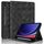 Per Samsung Galaxy Tab S10+ / S9 FE+ Custodia per tablet in pelle goffrata Rhombus (nero) Per Samsung Galaxy Tab S10+ / S9 FE+ Custodia per tablet in pelle goffrata Rhombus (nero)