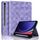 Per Samsung Galaxy Tab S10 / S9 FE Custodia per tablet in pelle goffrata a rombo (viola) Per Samsung Galaxy Tab S10 / S9 FE Custodia per tablet in pelle goffrata a rombo (viola)