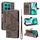 Per Honor X8C 4G Global 3D Butterfly Embossed Pattern Flip Custodia in pelle per telefono cellulare (grigio)