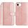 Per iPhone 16e Custodia in pelle a forma di S con doppia piegatura (oro rosa) Per iPhone 16e Custodia in pelle a forma di S con doppia piegatura (oro rosa)