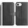 Per iPhone 16e Custodia in pelle a forma di S a doppia piega (nera)