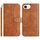 Per iPhone 16e Custodia in pelle a forma di S con doppia piegatura (marrone) Per iPhone 16e Custodia in pelle a forma di S con doppia piegatura (marrone)