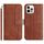 Per iPhone 12 Pro Max Custodia per telefono in pelle a forma di S a doppia piega (caffè) Per iPhone 12 Pro Max Custodia per telefono in pelle a forma di S a doppia piega (caffè)