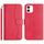 Per iPhone 12 mini Custodia in pelle a forma di S a doppia piega (rosso rosa) Per iPhone 12 mini Custodia in pelle a forma di S a doppia piega (rosso rosa)