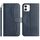 Per iPhone 12 mini Custodia in pelle a forma di S a doppia piega (blu navy) Per iPhone 12 mini Custodia in pelle a forma di S a doppia piega (blu navy)