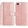 Per iPhone 7 Plus / 8 Plus Custodia in pelle a forma di S con doppia piegatura (oro rosa) Per iPhone 7 Plus / 8 Plus Custodia in pelle a forma di S con doppia piegatura (oro rosa)
